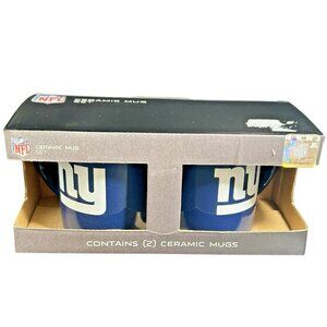 New York Giants NFL Football Team Coffee Mug Cup Set of 2 New in Box Sport Fan